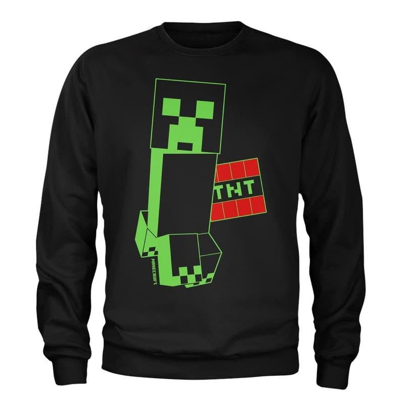 minecraft sweatshirt creeper cdon