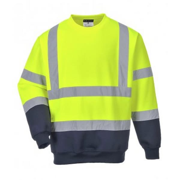 Portwest Tvåfärgad tröja för män i Hi-Vis