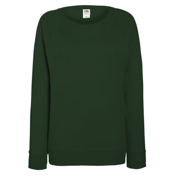Fruit of the Loom Letvægts Raglan Sweatshirt til damer (240 GSM)