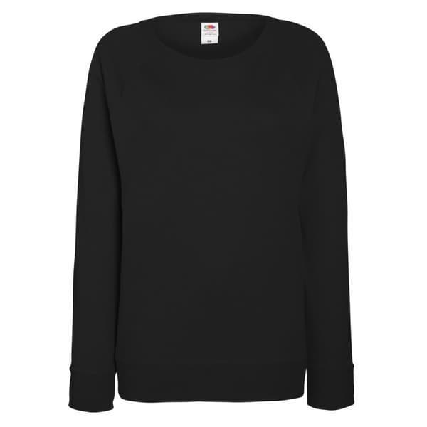 Fruit of the Loom Letvægts Raglan Sweatshirt til damer (240 GSM)