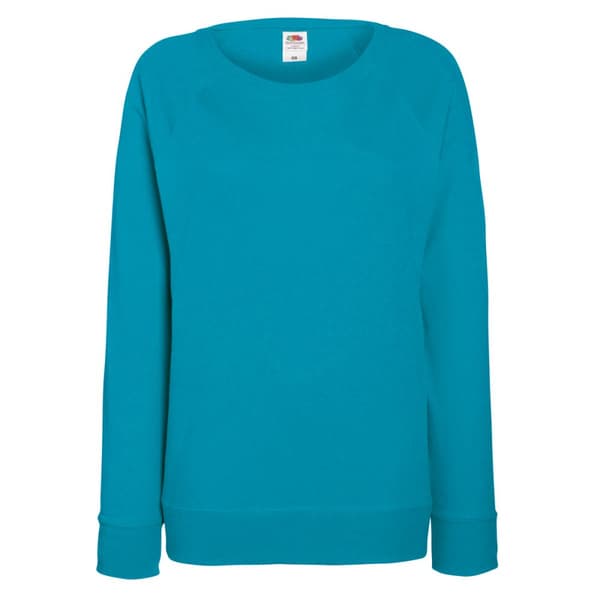 Fruit of the Loom Letvægts Raglan Sweatshirt til damer (240 GSM)