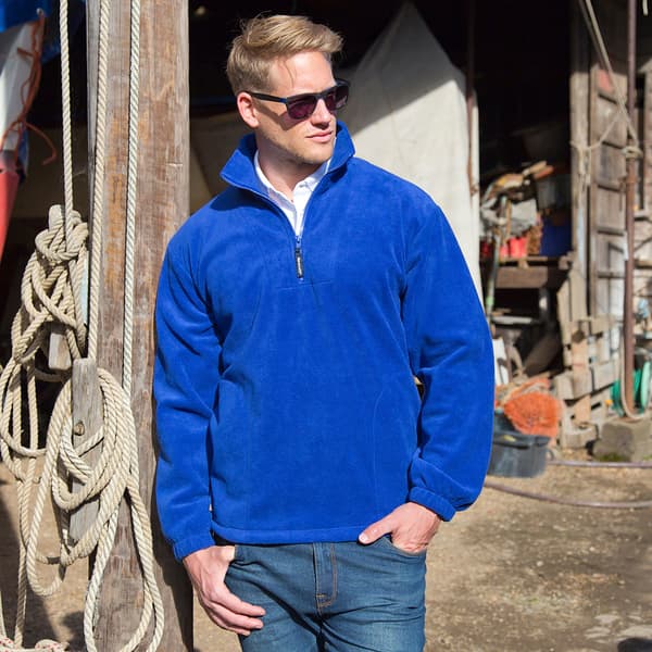 Result Unlined Active 1/4 Zip Anti-Pilling Fleece Top