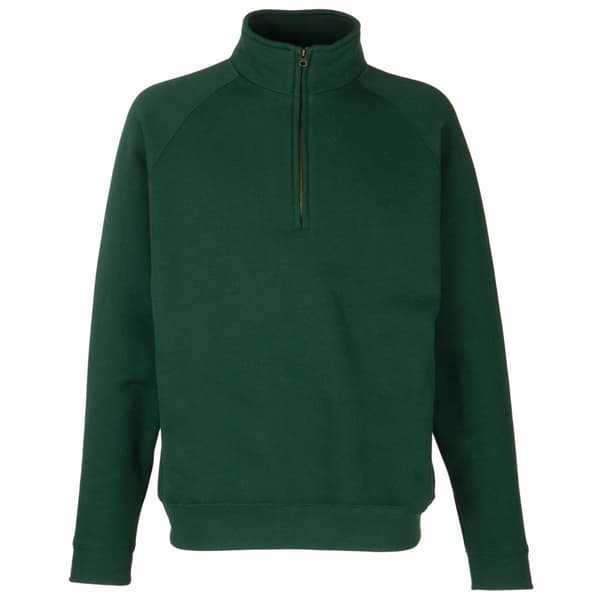 Fruit Of The Loom Mens Zip Neck Sweatshirt