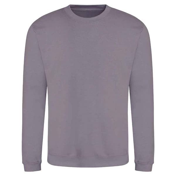 AWDis Just Hoods AWDis Unisex Crew Neck Plain Sweatshirt (280 GSM) Dusty Lilac L