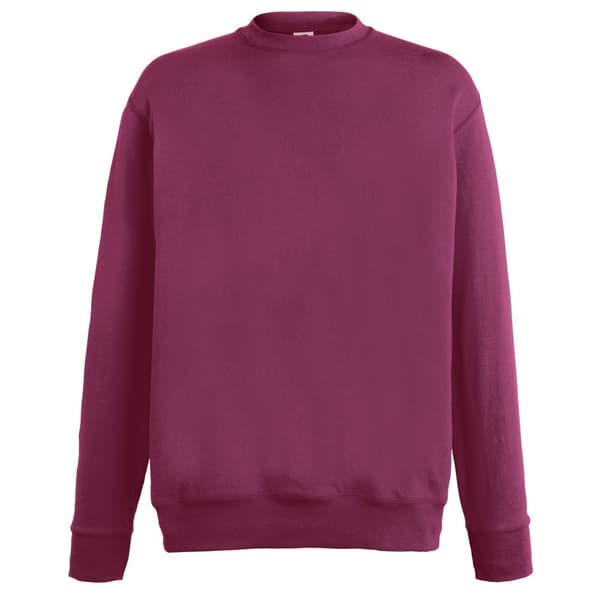 Fruit of the Loom Letvægts Sweatshirt til mænd med sæt-in-sweatshirt Burgundy 2XL