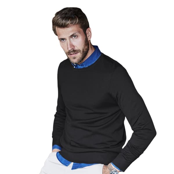 Tee Jays Merino Blend Crew Neck Jumper för män
