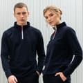 Miniatyrbilde 2 av 5: Finden & Hales Mens 1/4 Zip Long Sleeve Piped Fleece Top