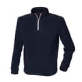 Miniatyrbilde 1 av 5: Finden & Hales Mens 1/4 Zip Long Sleeve Piped Fleece Top