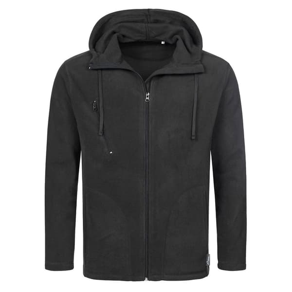Stedman Mens Active Hooded Fleece Jacket