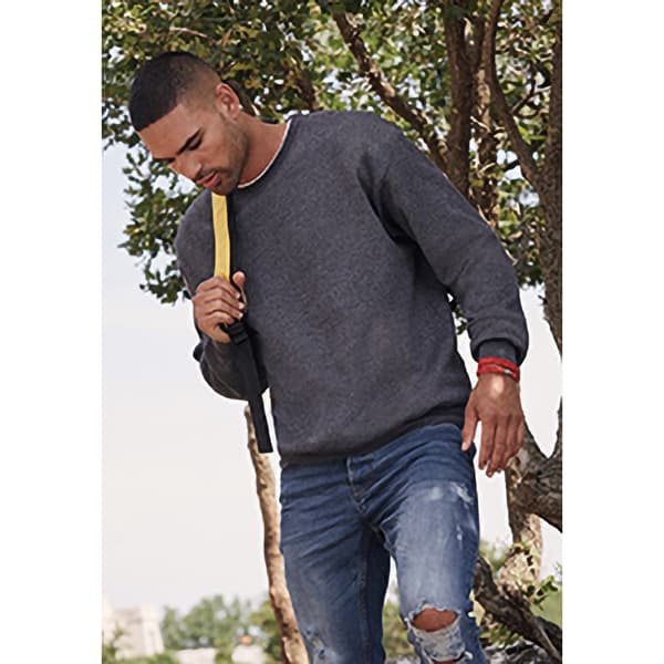 Fruit of the Loom Sweatshirt med Belcoro® garn för män med Set-In