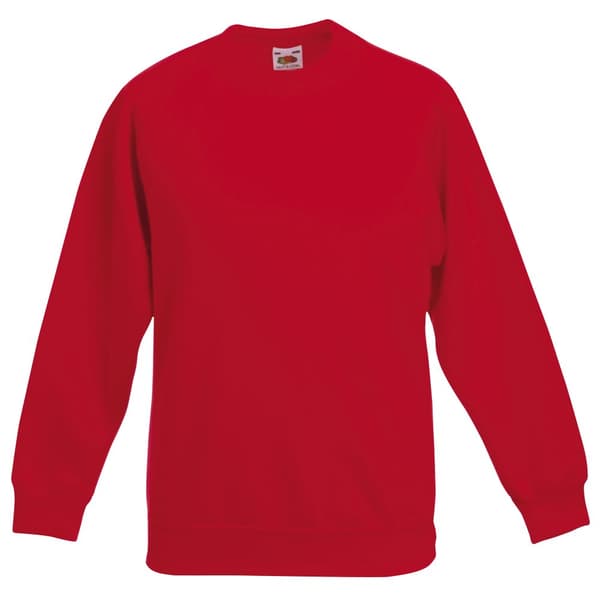 Fruit Of The Loom Childrens Unisex Raglan Sleeve Sweatshirt (Pack of 2)