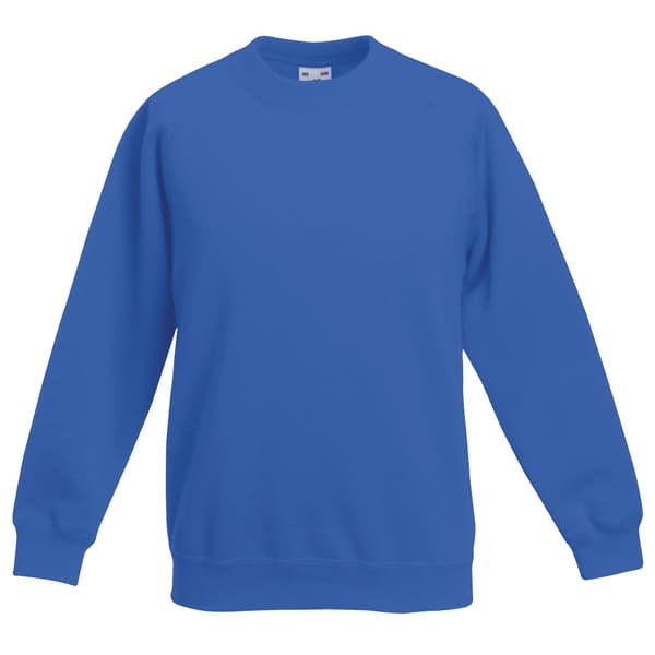 Fruit Of The Loom Childrens Unisex Raglan Sleeve Sweatshirt (Pack of 2)