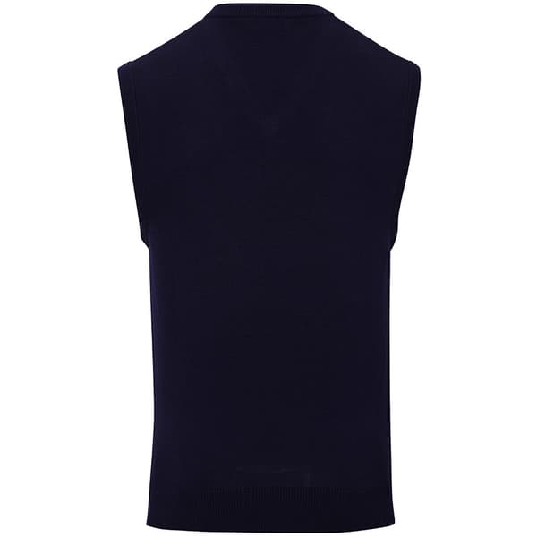 Premier Mens Sleeveless Cotton Acrylic V Neck Sweater