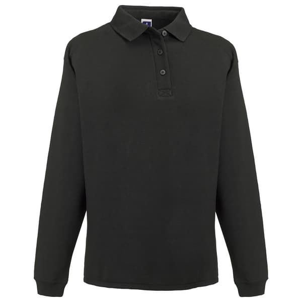 Russell Europe Mens Heavy Duty Collar Sweatshirt Black XL