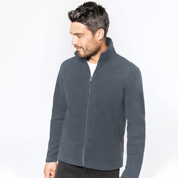 WK. Designed To Work Herre Full Zip Anti Pill Microfleece jakke med fuld lynlås