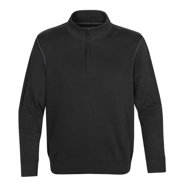 Stormtech Hanford 1/4 Zip Mock Neck Jumper/Sweatshirt för herrar Black/Charcoal 2XL