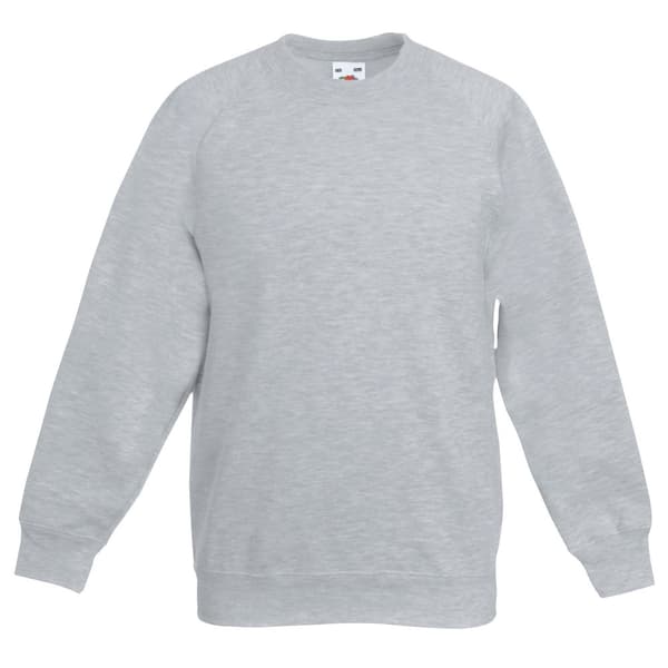 Fruit Of The Loom Childrens/Kids Unisex Raglan Sleeve Sweatshirt