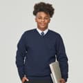 Miniatyrbilde 4 av 4: AWDis Academy Mens V Neck Jumper/Sweatshirt