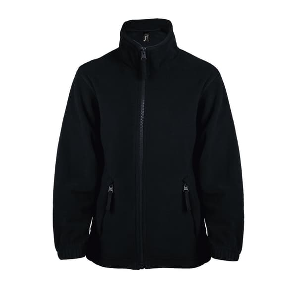 SOLS Børn/børn North Zip-Up Fleecejakke med lynlås Black 8yrs