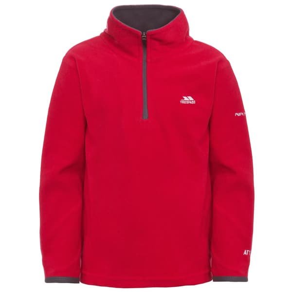 Trespass Childrens Boys Etto Half Zip Fleece Top med halv dragkedja