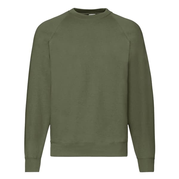 Fruit of the Loom Belcoro® sweatshirt med raglanærmer til mænd