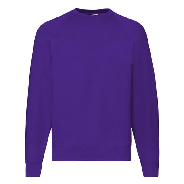 Fruit of the Loom Belcoro® sweatshirt med raglanærmer til mænd