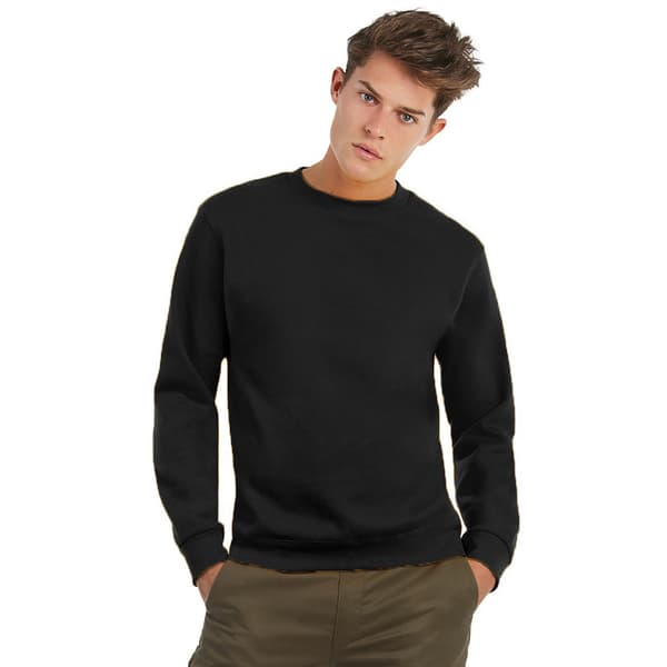 B&C Sweatshirt med halsudskæring til mænd