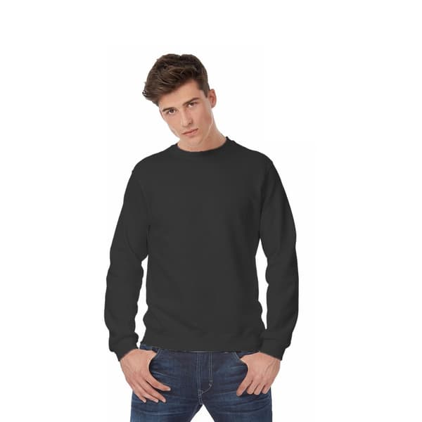 B&C Sweatshirt med halsudskæring til mænd