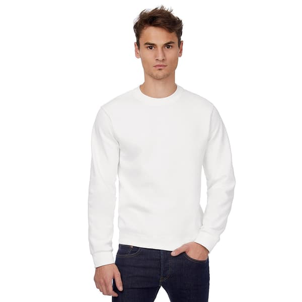 B&C Sweatshirt med halsudskæring til mænd