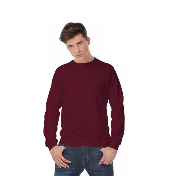 B&C Sweatshirt med halsudskæring til mænd