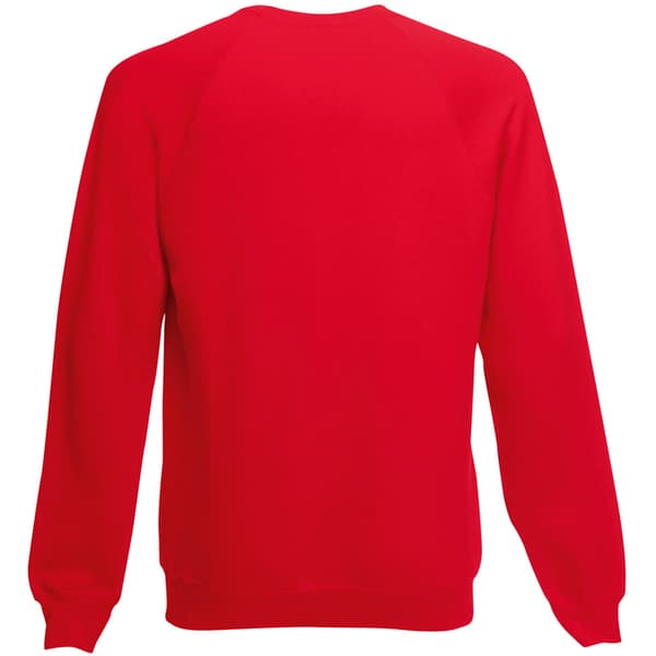 Fruit Of The Loom Childrens Unisex Raglan Sleeve Sweatshirt