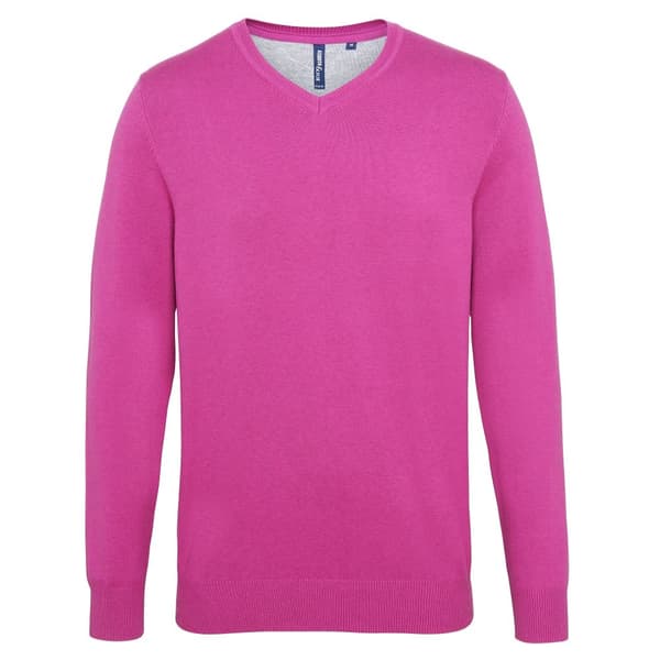 Asquith & Fox Herre Cotton Rich V-hals sweater