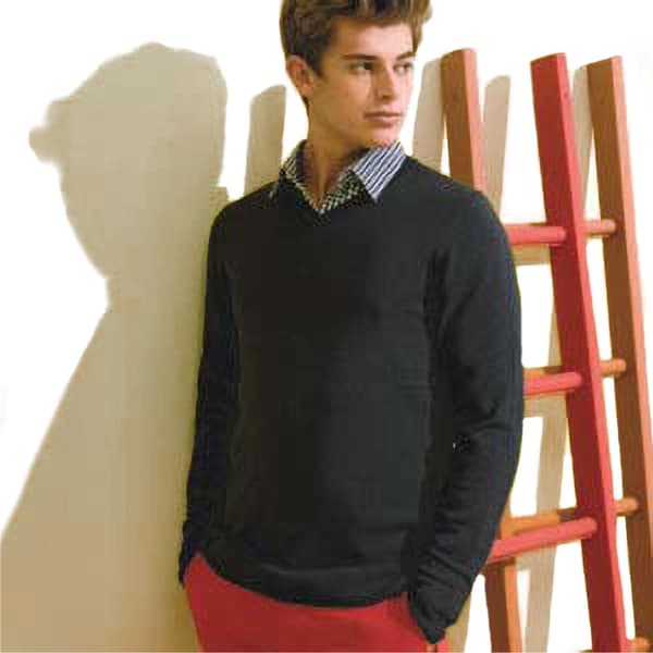 Asquith & Fox Herre Cotton Rich V-hals sweater