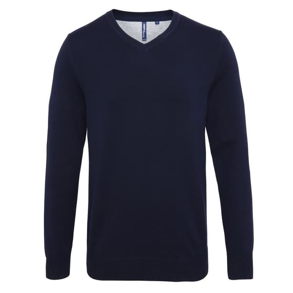 Asquith & Fox Herre Cotton Rich V-hals sweater