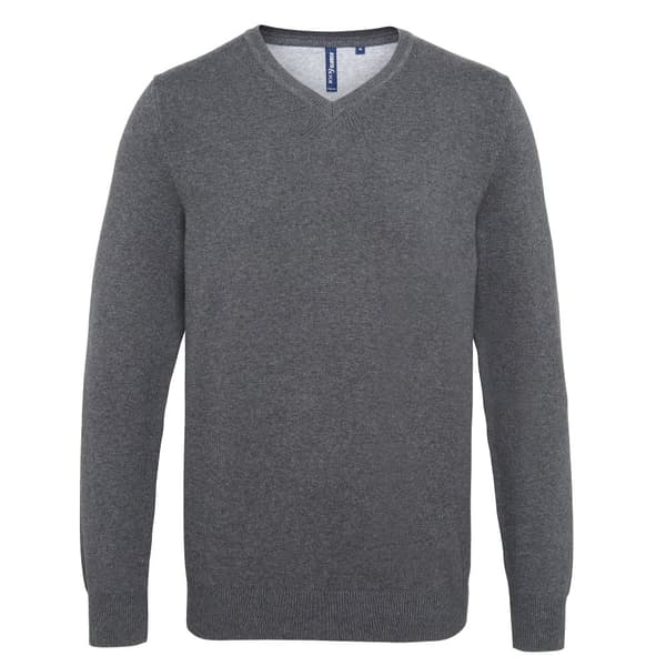 Asquith & Fox Herre Cotton Rich V-hals sweater
