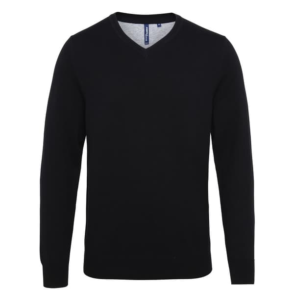 Asquith & Fox Herre Cotton Rich V-hals sweater