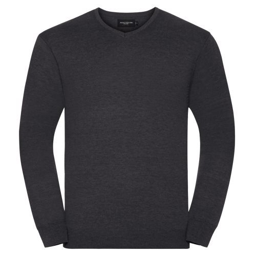 Bild av Russell Samling Herr V-Neck Stickad Pullover-tröja