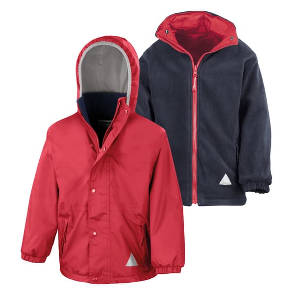 Result Childrens/Kids Reversible Storm Stuff Anti Pilling Fleece Waterproof Jacket
