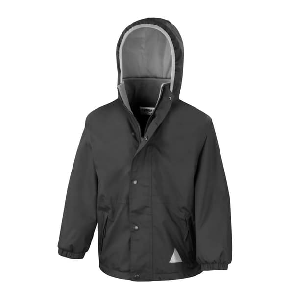 Result Børn/børn Vendbar Storm Stuff Anti Pilling Fleece vandtæt jakke