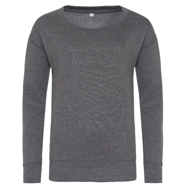 AWDis Hoods Kvinnor/Damer Girlie Fashion Sweatshirt Charcoal XS