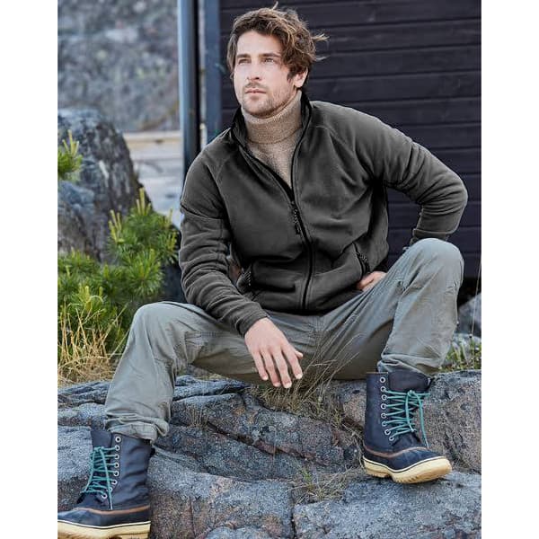 Tee Jays Mens Full Zip Active Lightweight Fleece Jacket