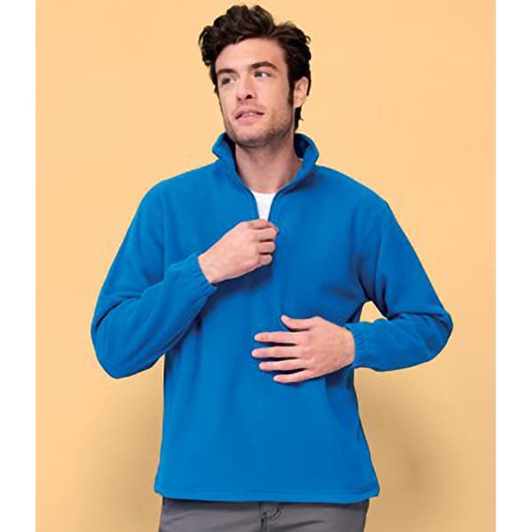 SOLS Ness Unisex Zip Neck Anti-Pill Fleece Top med lynlås i halsen
