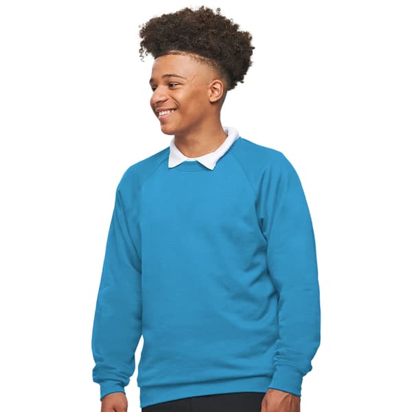 AWDis Academy Mens Crew Neck Raglan Sweatshirt