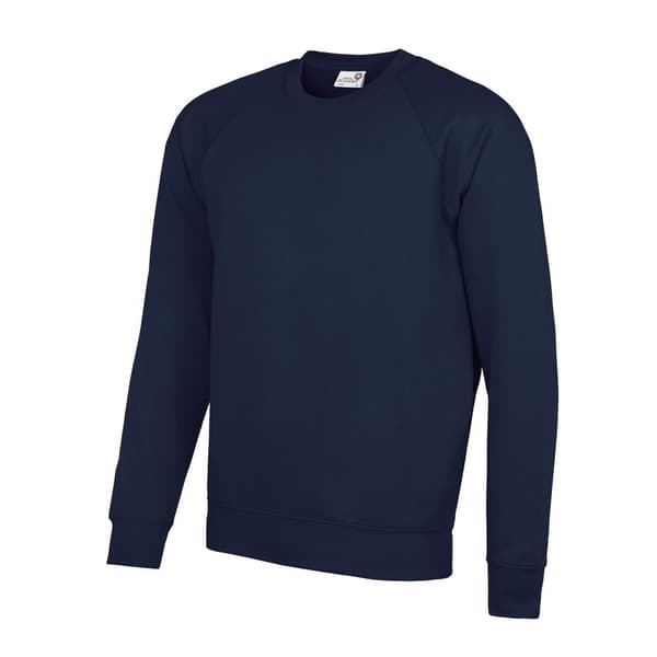 AWDis Academy Mens Crew Neck Raglan Sweatshirt
