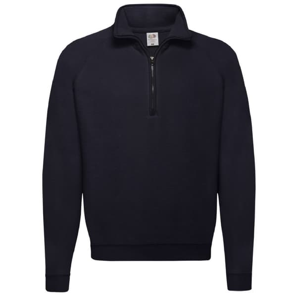 Fruit Of The Loom Mens Zip Neck Sweatshirt Top