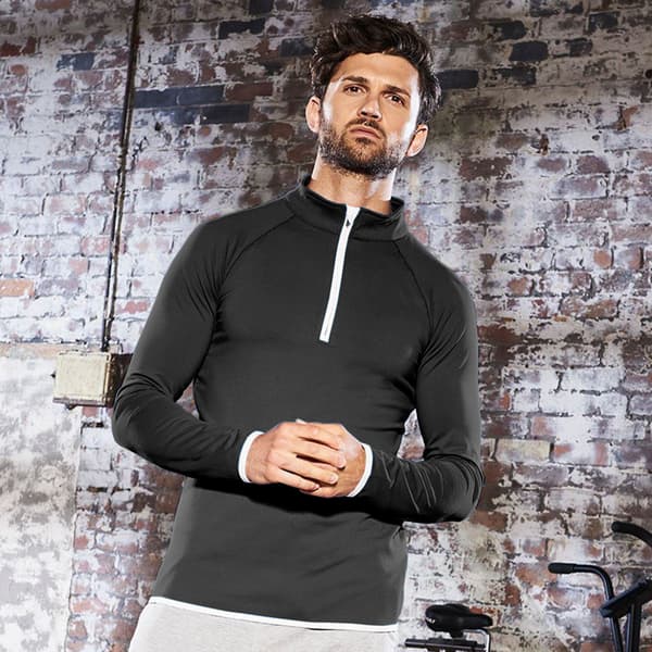 AWDis Just Cool Mens Half Zip Sweatshirt