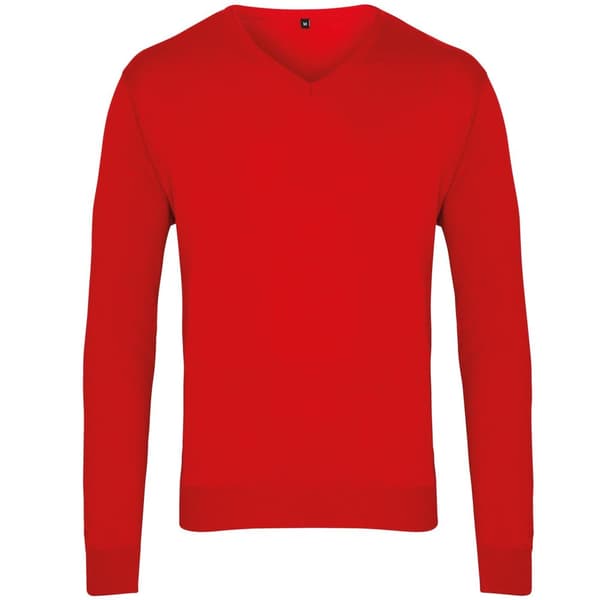 Premier Strikket sweater med V-hals til mænd