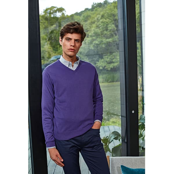Premier Mens V-Neck Knitted Sweater