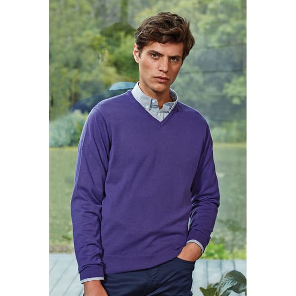 Premier Mens V-Neck Knitted Sweater