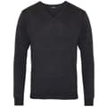 Miniatyrbillede 1 af 2: Premier Strikket sweater med V-hals til mænd